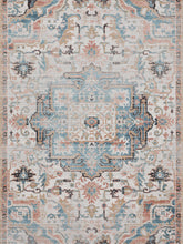 Load image into Gallery viewer, Azure Collection Faded Vintage Persian Area Rug