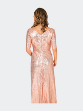 Load image into Gallery viewer, Sequin Fit and Flare Gown