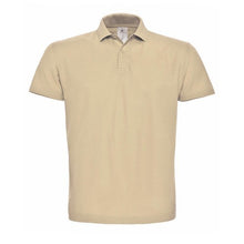 Load image into Gallery viewer, B&amp;C ID.001 Unisex Adults Short Sleeve Polo Shirt (Sand)