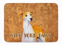 Load image into Gallery viewer, 19 in x 27 in Whippet Wipe your Paws Machine Washable Memory Foam Mat