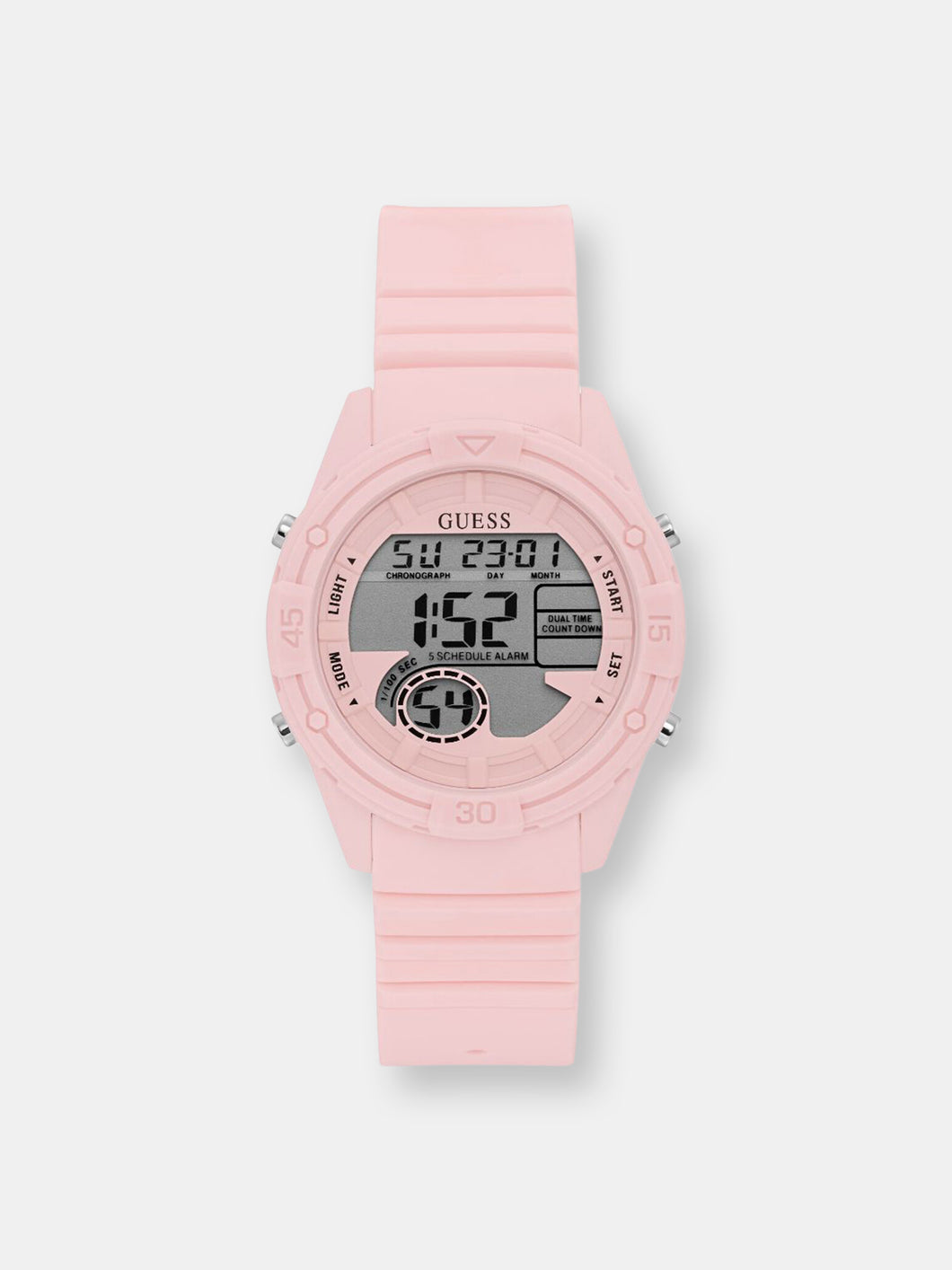 Guess Women's Bounce U1281L4 Pink Silicone Quartz Fashion Watch