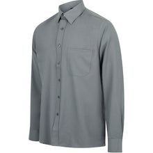 Load image into Gallery viewer, Henbury Mens Wicking Long Sleeve Work Shirt (Slate Grey)