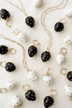 Load image into Gallery viewer, Golden White Porcelain Strawberry Necklace