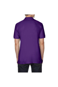 Gildan Mens Premium Cotton Sport Double Pique Polo Shirt (Purple)