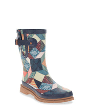 Load image into Gallery viewer, Women&#39;s Patchwork Mid Rain Boot