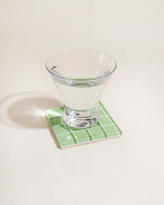 Glass Tile Coaster - It's Lime