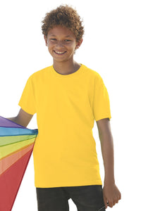Fruit Of The Loom Childrens/Kids Original Short Sleeve T-Shirt (Sunflower)