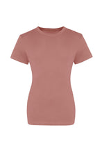 Load image into Gallery viewer, AWDis Just Ts Womens/Ladies The 100 Girlie T-Shirt (Dusty Pink)