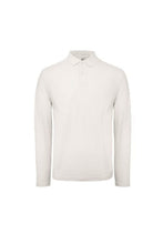 Load image into Gallery viewer, B&amp;C ID.001 Mens Long Sleeve Polo (Snow)