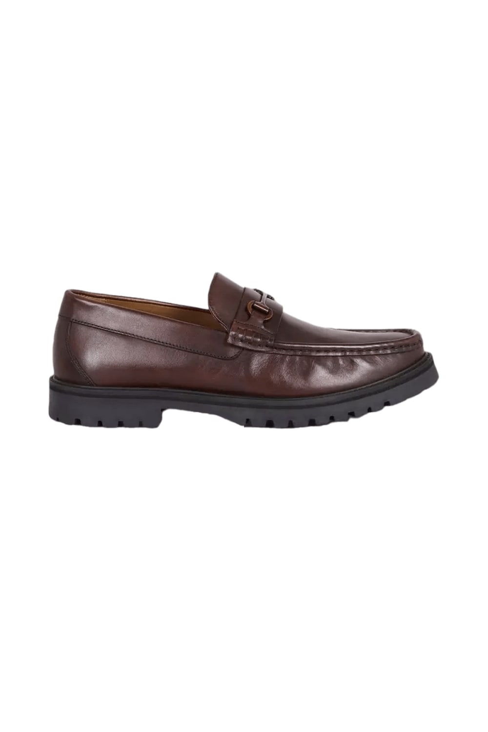 Mens Saddle Leather Loafers