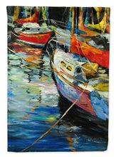 Load image into Gallery viewer, 28 x 40 in. Polyester Boat Talk Sailboats Flag Canvas House Size 2-Sided Heavyweight