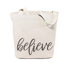 Load image into Gallery viewer, Believe Gym Cotton Canvas Tote Bag