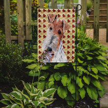 Load image into Gallery viewer, Wire Fox Terrier Fall Leaves Garden Flag 2-Sided 2-Ply