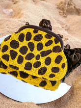 Load image into Gallery viewer, Arnoldi Venom Hand-Beaded Clutch In Black &amp; Yellow