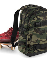 Load image into Gallery viewer, BageBase Old School Board Pack Bag (Jungle Camo) (One Size)