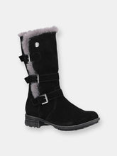 Load image into Gallery viewer, Womens/Ladies Saluki Buckle Boots - Black