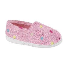 Load image into Gallery viewer, Zedzzz Childrens Girls Molly Dotted Plush Slipper (Pink)