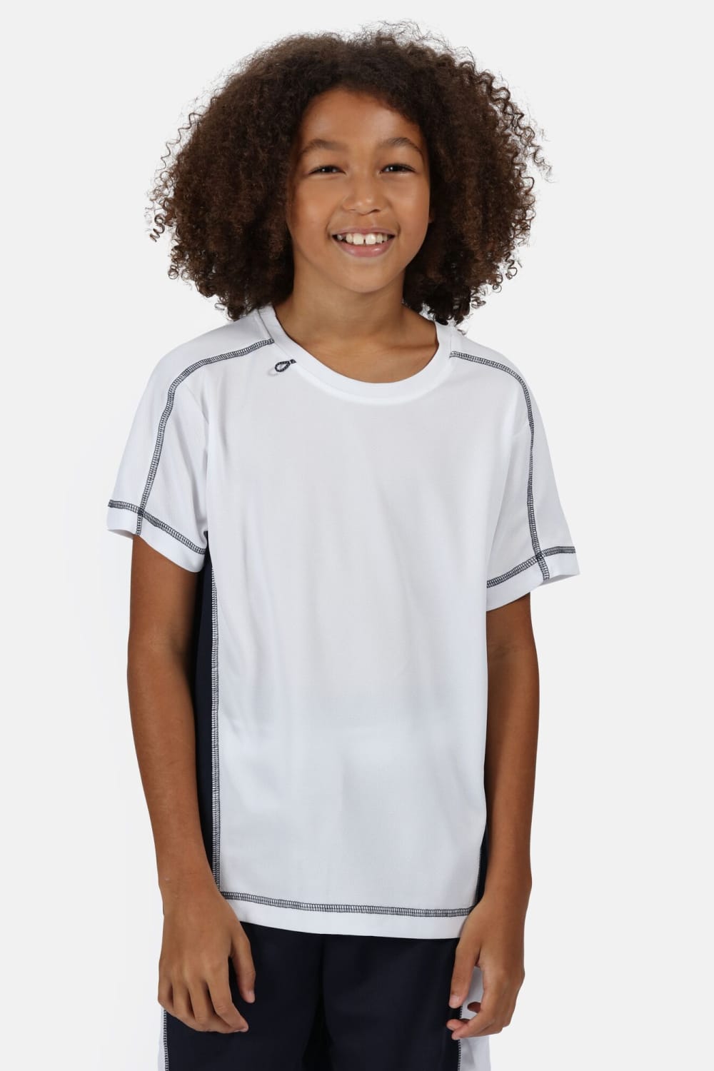 Childrens/Kids Beijing T-Shirt - White/Navy