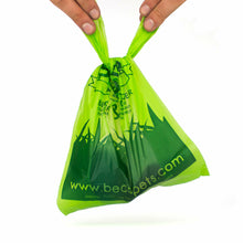 Load image into Gallery viewer, Beco Poop Bags With Handles (120 Bags) (Green) (12x7in)