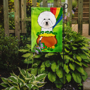 Bichon Frise St. Patrick's Day Garden Flag 2-Sided 2-Ply