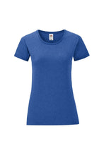 Load image into Gallery viewer, Fruit Of The Loom Womens/Ladies Iconic T-Shirt (Heather Royal)