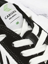 Load image into Gallery viewer, CATIBA Low Black Suede Ivory Logo Sneaker Women