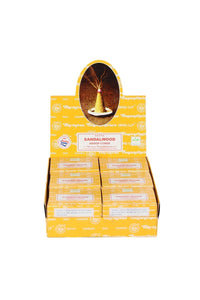 Satya Sandalwood Incense Cones (Pack of 144) (Brown) (One Size)