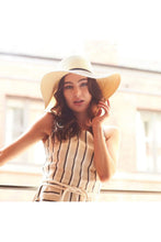 Load image into Gallery viewer, Womens/Ladies Marbella Wide-brimmed Sun Hat - Natural