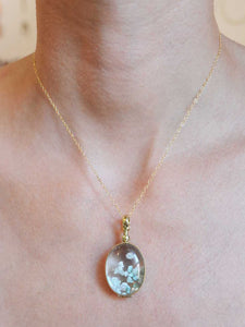 Healing Crystal Necklace – Oval Shaker Locket
