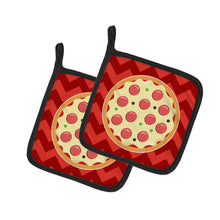 Load image into Gallery viewer, Large Pizza Pair of Pot Holders