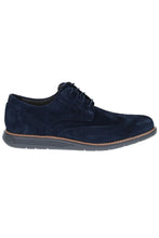 Load image into Gallery viewer, Mens Total Motion Sportdress Wingtip Suede Leather Shoe - Navy