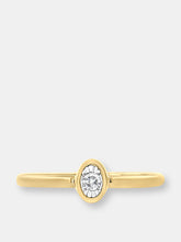 Load image into Gallery viewer, 14K Yellow Gold Plated .925 Sterling Silver 1/20 Cttw Miracle Set Diamond Ring (J-K Color, I1-I2 Clarity)