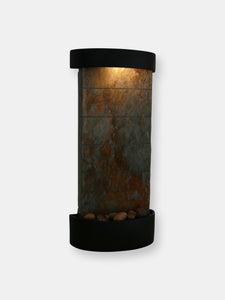 Indoor Tabletop or Wall Water Fountain Feature - Natural Slate - 25"