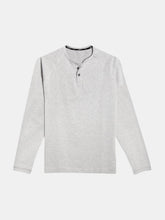 Load image into Gallery viewer, Go-To Long Sleeve Henley | Men&#39;s Heather Silver Spoon