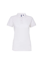 Load image into Gallery viewer, Asquith &amp; Fox Womens/Ladies Short Sleeve Performance Blend Polo Shirt (White)