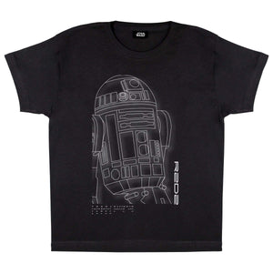 Star Wars Boys R2-D2 T-Shirt (Black)