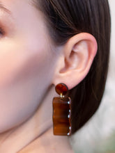 Load image into Gallery viewer, Cocoa Retro Resin Earrings