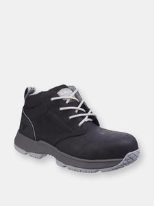 Womens/Ladies Westfall S1P Non-Metallic Chukka Work Boots - Black Overlord