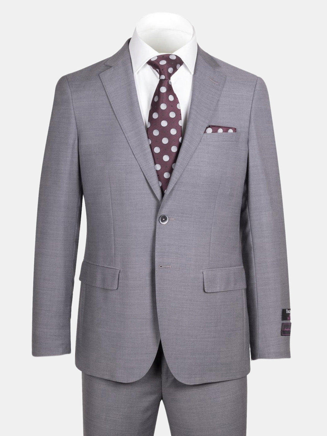 Porto Gray, Slim Fit, Pure Wool Suit