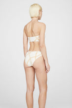 Load image into Gallery viewer, Viv Bikini Top - Cream And Tan Link Print