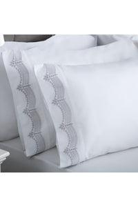 Belledorm Annaya Pillowcases (Pair) (Gray) (One Size)