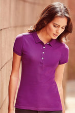 Load image into Gallery viewer, Russell Womens/Ladies Stretch Short Sleeve Polo Shirt (Ultra Purple)