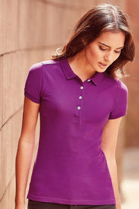 Russell Womens/Ladies Stretch Short Sleeve Polo Shirt (Ultra Purple)