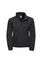 Load image into Gallery viewer, Russell Europe Womens/Ladies Full Zip Fitted Anti-Pill Microfleece Top (Black)