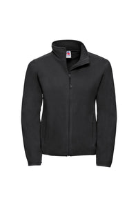 Russell Europe Womens/Ladies Full Zip Fitted Anti-Pill Microfleece Top (Black)