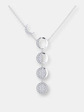 Load image into Gallery viewer, Moon Transformation Diamond Necklace in Sterling Silver