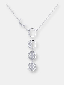 Moon Transformation Diamond Necklace in Sterling Silver