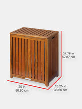 Load image into Gallery viewer, Oceanstar Solid HPL Wood Spa Hamper TRH1330