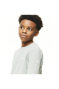 Craghoppers Childrens/Kids NosiLife Jago Long Sleeved T-Shirt (Sage Green Stripe)