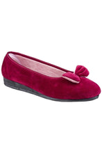 Load image into Gallery viewer, Womens/Ladies Baltimore Slip On Slipper - Red